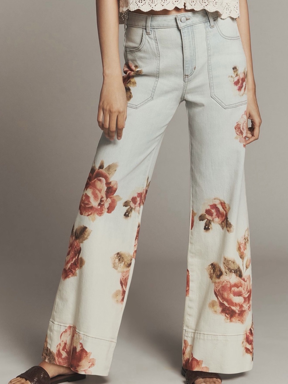 Rylan Relaxed High-Rise Flare Jeans by Pilcro